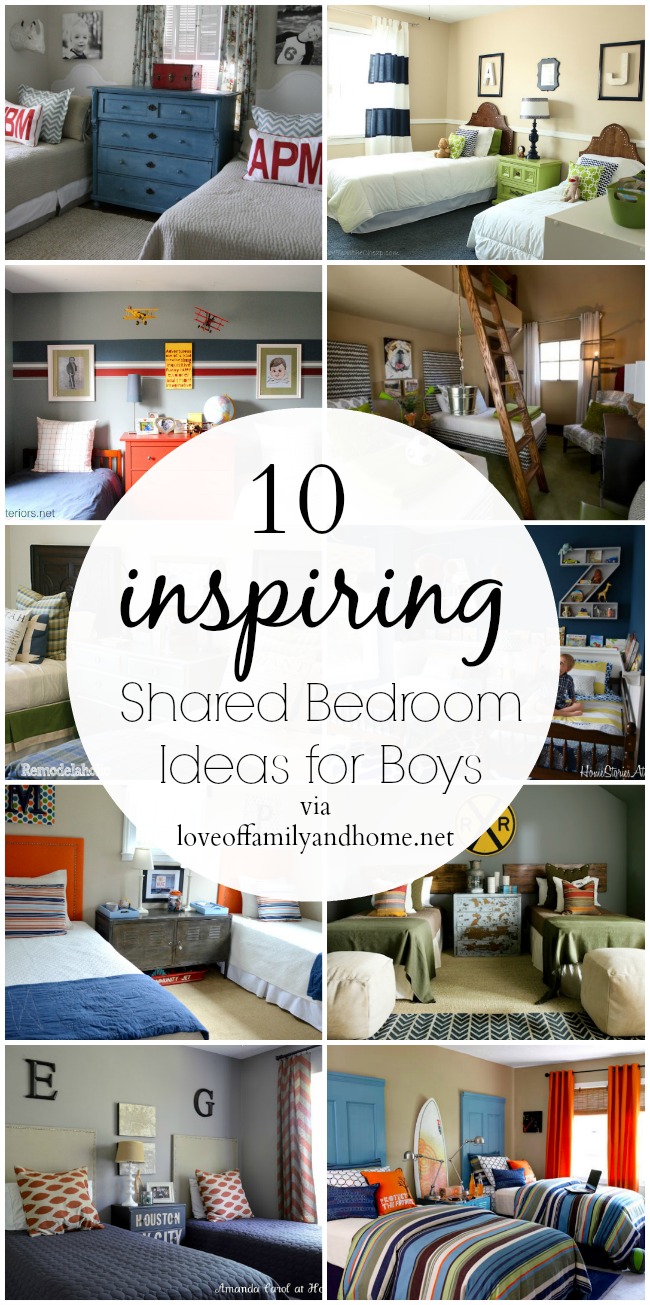 10 Shared Boys Bedroom Ideas - Love of Family & Home