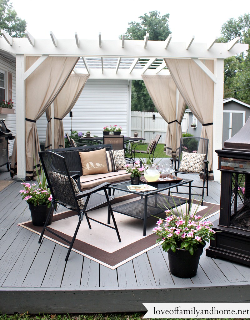 Back Deck  Pergola Reveal Love of Family Home