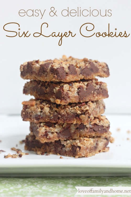 Six Layer Cookie Recipe