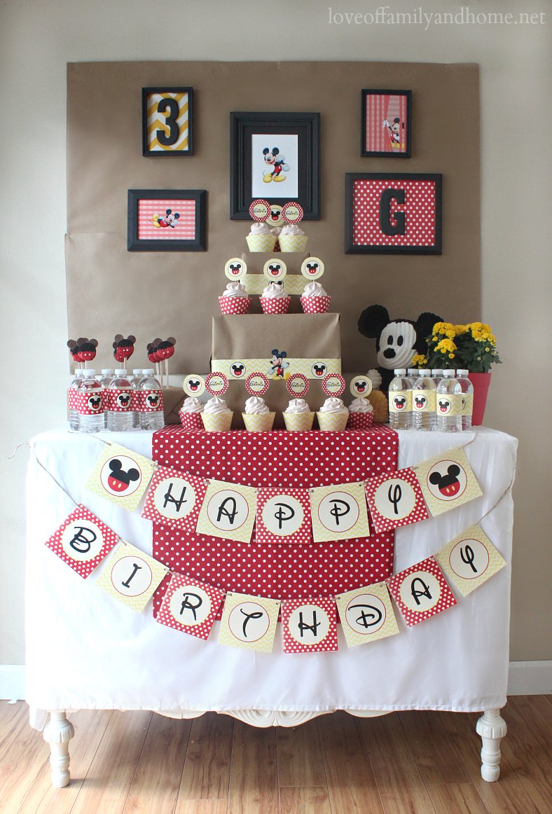 Mickey Mouse Birthday Party Ideas