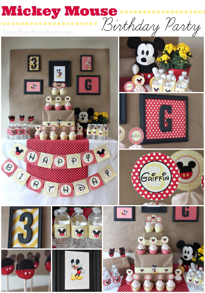 Mickey Mouse Birthday Party Ideas