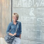 What I Wore….Ruffle Tote {Gathered & Sown}