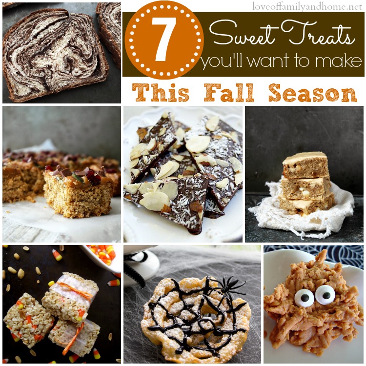 7 Sweet Treats You'll Want to Make This Fall Season {"Inspire Me Please" Weekend Blog Hop Party Features}