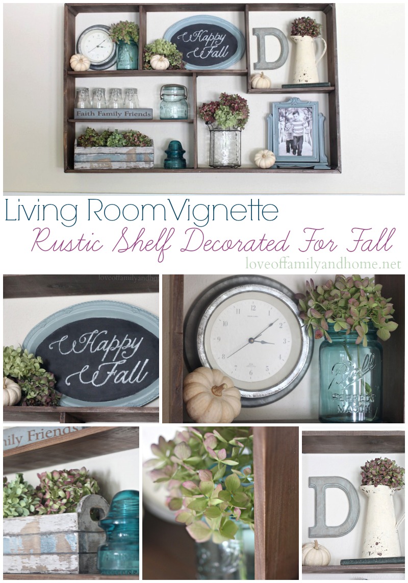 Fall Vignette using non-traditional fall colors