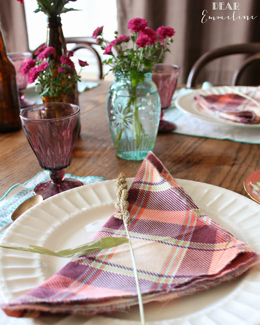 purple-plum-coral-teal-brown-amber-fall-tablescape