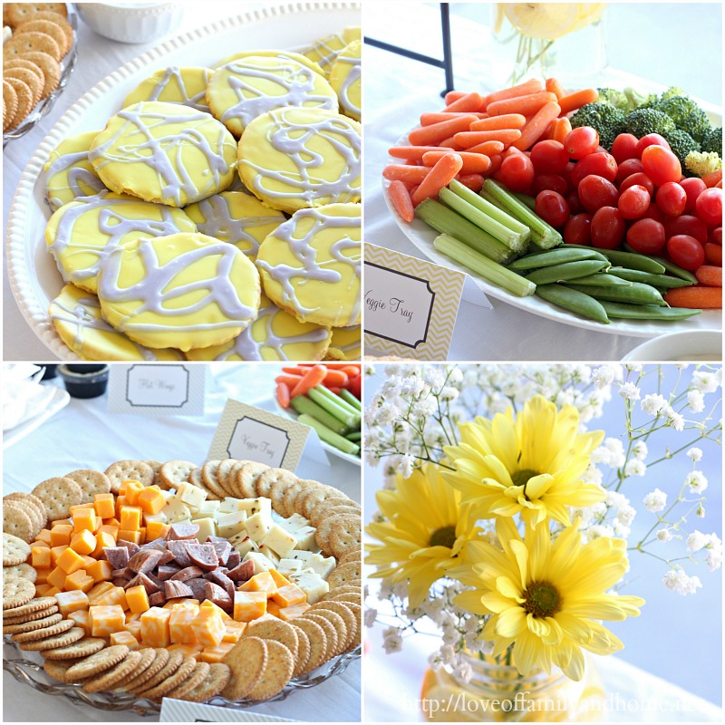 Gray Yellow Baby Shower Decorating Ideas Love Of Family Home