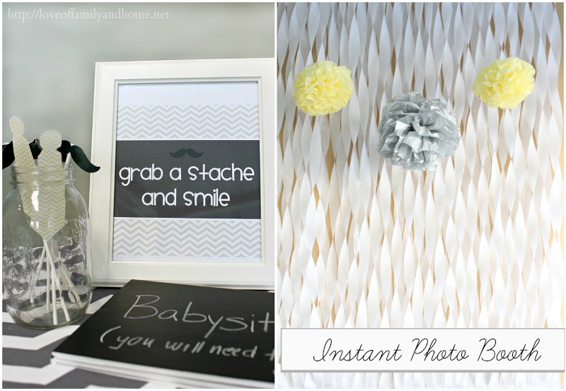 Gray Yellow Baby Shower Decorating Ideas Love Of Family Home