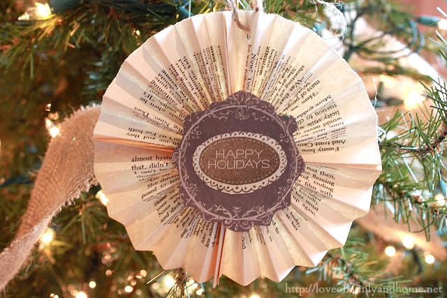 DIY Christmas Ornaments Book Pages