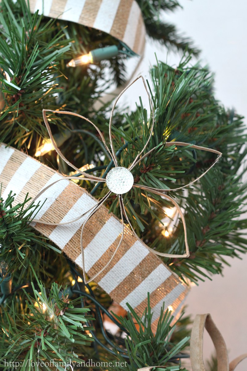 DIY Christmas Ornaments made from Recycled Toilet Paper Rolls