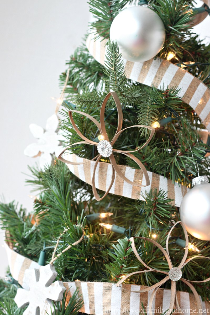 DIY Christmas Ornaments made from Recycled Toilet Paper Rolls