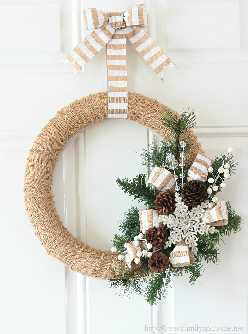 Christmas Burlap Wreath