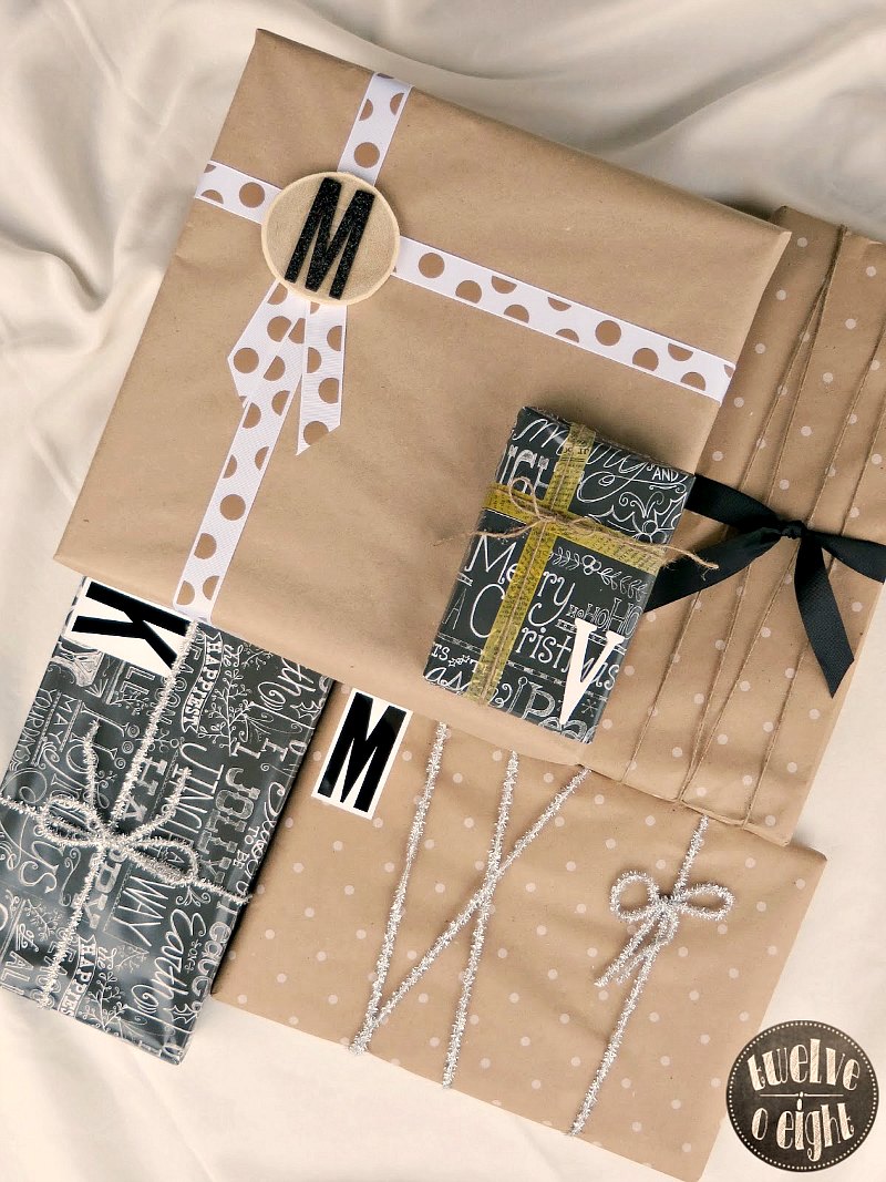 country modern gift wrap 1