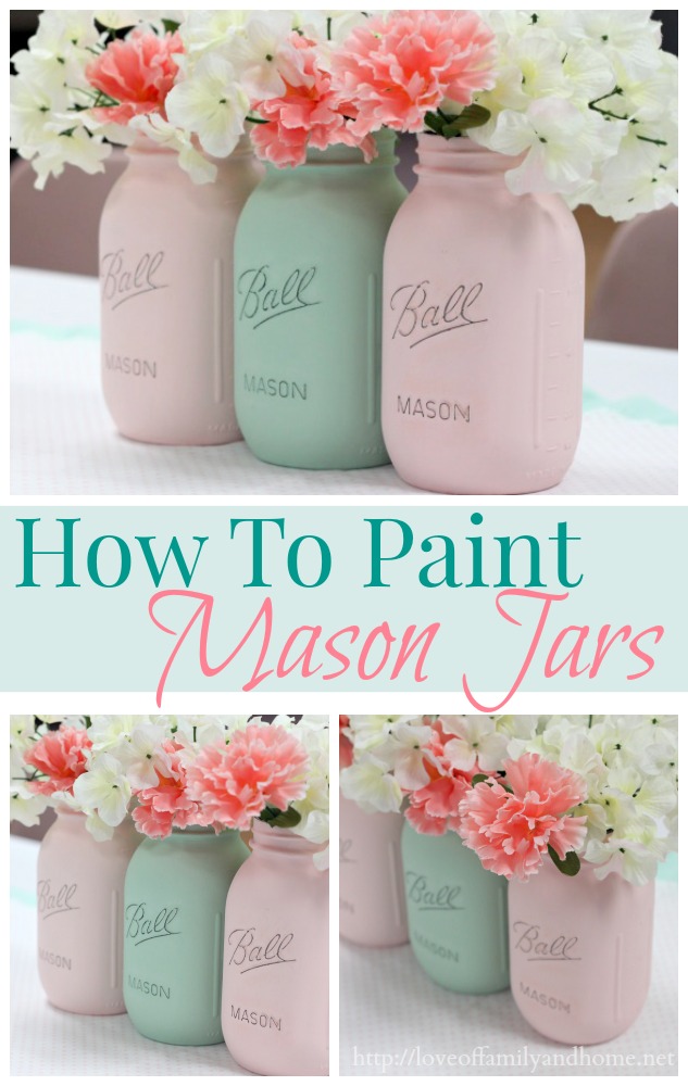 How To Paint Mason Jars 1