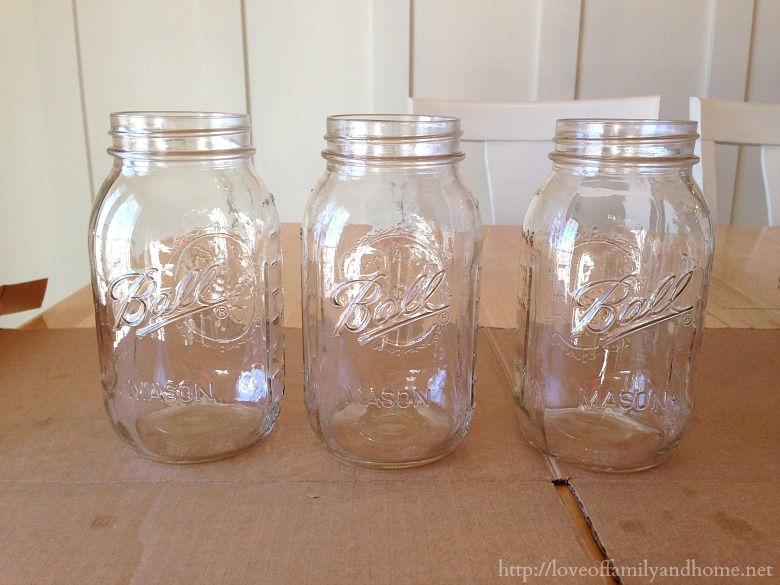 How To Paint Mason Jars - Love of Family & Home