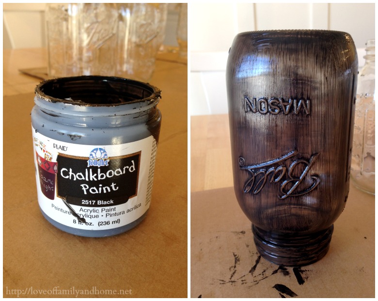 Chalk Board Quart Mason Jars