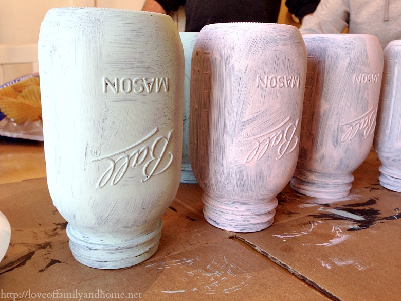 How To Paint Mason Jars - Love of Family & Home