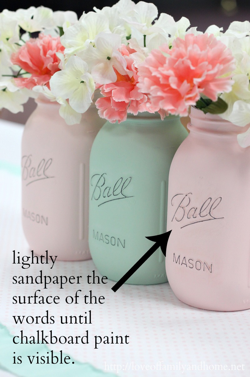 How To Paint Mason Jars - Love of Family & Home