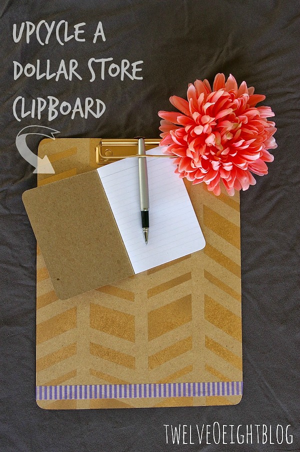 upcycle dollar store clipboard 1