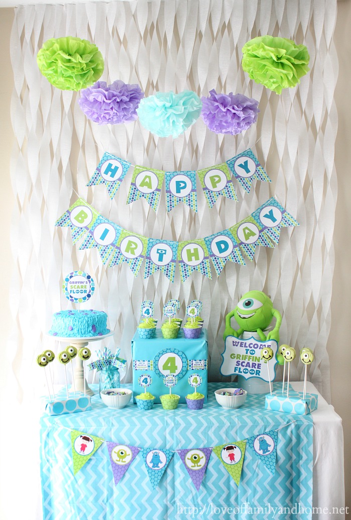 Monster Inc Party 1
