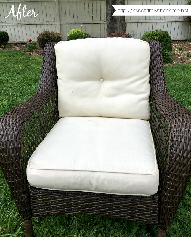 How To Easily Remove Mildew Stains from Outdoor Cushions