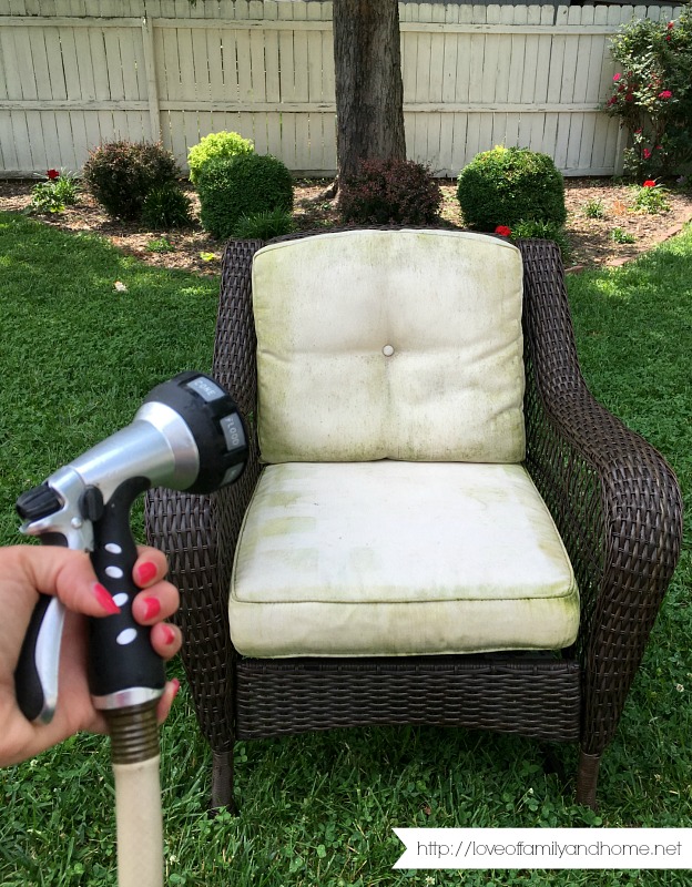 How to wash patio clearance cushions