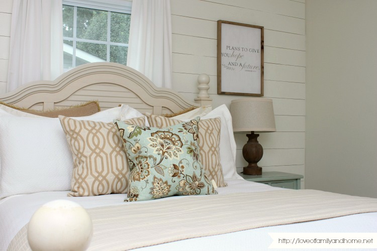 Master bedroom outlet pillows