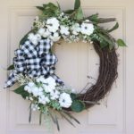Black & White Fall Wreath